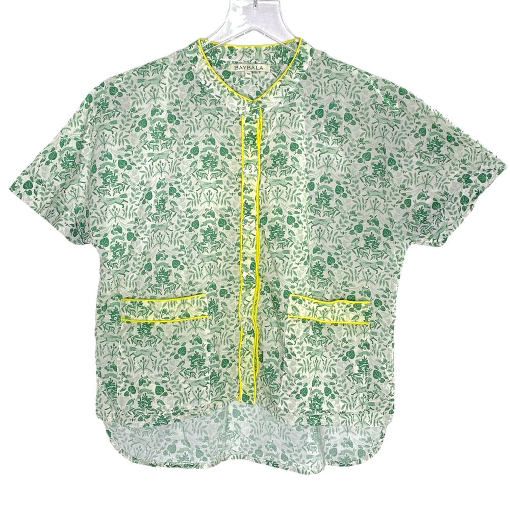 BAYBALA XS Abigail Lounge Pajama Top Forest Pine Sleepwear Cottage Floral
